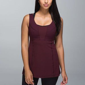 Lululemon Wrapper’s Delight Tank Top Burgundy 10 EUC